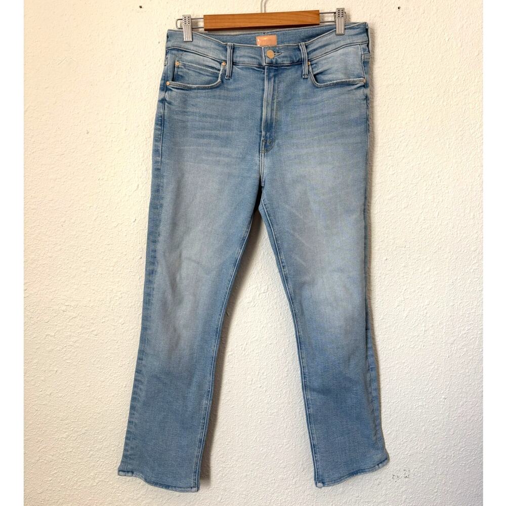 MOTHER Light Blue Cropped Ankle Jeans